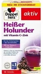 DOPPELHERZ hei&szlig;er Holunder m.Vit.C+Zink Granulat 10 St