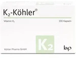 VITAMIN K2 K&Ouml;HLER Kapseln hochdosiert 100 St