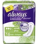 ALWAYS discreet Inkontinenz Einl.small plus 16 St