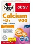 DOPPELHERZ Calcium 900+D3 Tabletten 80 St