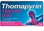Thomapyrin TENSION DUO bei Kopfschmerzen: Ibuprofen/Coffein 18 St