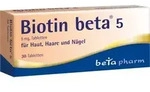 BIOTIN BETA 5 Tabletten 30 St