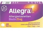 ALLEGRA Allergietabletten 20 mg Tabletten 100 St