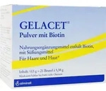 GELACET Pulver mit Biotin im Beutel 21 St