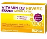 VITAMIN D3 HEVERT 2000 I.E. Immun Aktiv Kapseln 60 St