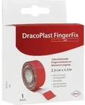 DRACOPLAST FingerFix 2,5 cmx4,5 m m.Wundk.rot 1 St
