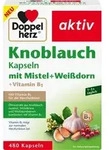 DOPPELHERZ Knobl.Kap.m.Mistel+Wei&szlig;dorn+Vitamin B1 480 St