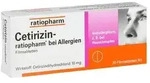 CETIRIZIN-ratiopharm bei Allergien 10 mg Filmtabl. 20 St