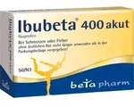 IBUBETA 400 akut Filmtabletten 50 St