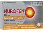 NUROFEN 200 mg Schmelztabletten Lemon 12 St