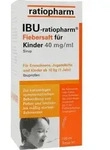 IBU-RATIOPHARM Fiebersaft f&uuml;r Kinder 40 mg/ml 100 ml
