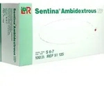 SENTINA Ambidextrous Unters.Hands.puderfr.Gr.S 100 St