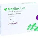 MEPILEX Lite Schaumverband 7,5x8,5 cm steril 5 St