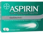 ASPIRIN 500 mg &uuml;berzogene Tabletten 20 St