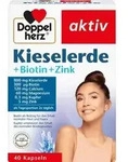 DOPPELHERZ Kieselerde+Biotin+Zink Kapseln 40 St