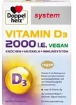 DOPPELHERZ Vitamin D3 2000 I.E. vegan system Tabl. 120 St