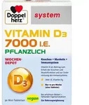 DOPPELHERZ Vitamin D3 7000 I.E. pflanzlich sys.TAB 30 St