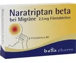 NARATRIPTAN beta bei Migr&auml;ne 2,5 mg Filmtabletten 2 St