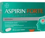 ASPIRIN Forte 1000 mg &uuml;berzogene Tabletten 12 St