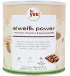 FOR YOU eiwei&szlig; power Schoko Pulver 750 g