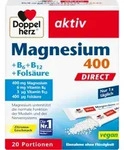 DOPPELHERZ Magnesium+B Vitamine DIRECT Pellets 20 St