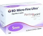 BD MICRO-FINE ULTRA Pen-Nadeln 0,25x5 mm 31 G 100 St