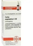 CARBO VEGETABILIS C 30 Globuli 10 g