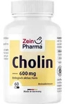 CHOLIN 600 mg rein aus Bitartrat veg.Kapseln 60 St