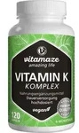 VITAMIN K1+K2 Komplex hochdosiert vegan Kapseln 120 St