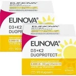 EUNOVA DuoProtect D3+K2 2000 I.E./80 &mu;g Kaps.Kombi 180 St