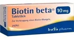 BIOTIN BETA 10 mg Tabletten 20 St