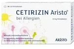 CETIRIZIN Aristo bei Allergien 10 mg Filmtabletten 20 St