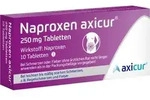 NAPROXEN axicur 250 mg Tabletten 10 St