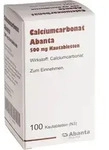 CALCIUMCARBONAT ABANTA 500 mg Kautabletten 100 St