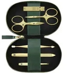 Zwilling Manik&uuml;re Pedik&uuml;re Set 6tlg. mit Nagelschere gr&uuml;n