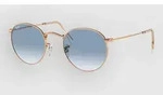 Ray-Ban Round Metal Rosegold Sonnenbrille clear gradient blue Gr. Uni