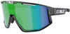 BLIZ Active Eyewear Fusion Small Crystal Black Sonnenbrille brown w green multi
