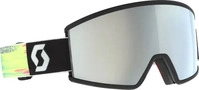 Scott Ambit Compact Black/Neon Yellow Goggle amp white chrome s2