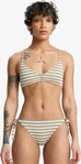 Quiksilver Clickity Clack Bikini Bottom tobacco clickity stripe M Damen
