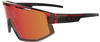 BLIZ Active Eyewear Fusion Transparent Red Sonnenbrille brown w red multi