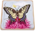 Beleduc Lagen-Puzzle Schmetterling, mehrfarbig