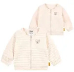 Steiff Wendejacke Ringel B&auml;r Struktur, natur | rosa, 74