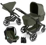 ABC Design Kombikinderwagen Sierra Trio-Set inkl. Babyschale Tulip, gruen