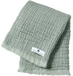 Nordic coast company Babydecke Musselin Fransen 80x80cm, gruen
