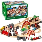 BRIO Eisenbahn-Set Stra&szlig;en & Schienen Bahn Set Deluxe, mehrfarbig