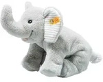 Steiff Kuscheltier Elefant Floppy Trampili Soft Cuddly Friends 20 cm, grau