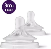 Philips Avent SCY964/02, Philips Avent 2er-Pack Natural Response Sauger, Silikon,