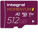 INTEGRAL Momentum Micro SDXC 512GB UHS-1 U3 CL10 V30 (210/180 MB/s)