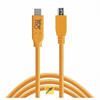 TETHER TOOLS USB C-Kabel/Mini-B 2.0 5-Pin 4.6m orange