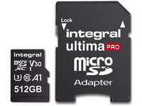INTEGRAL Micro SDXC-Card Ultima Pro U3 512GB (100MB/s) mit SD-Adapter